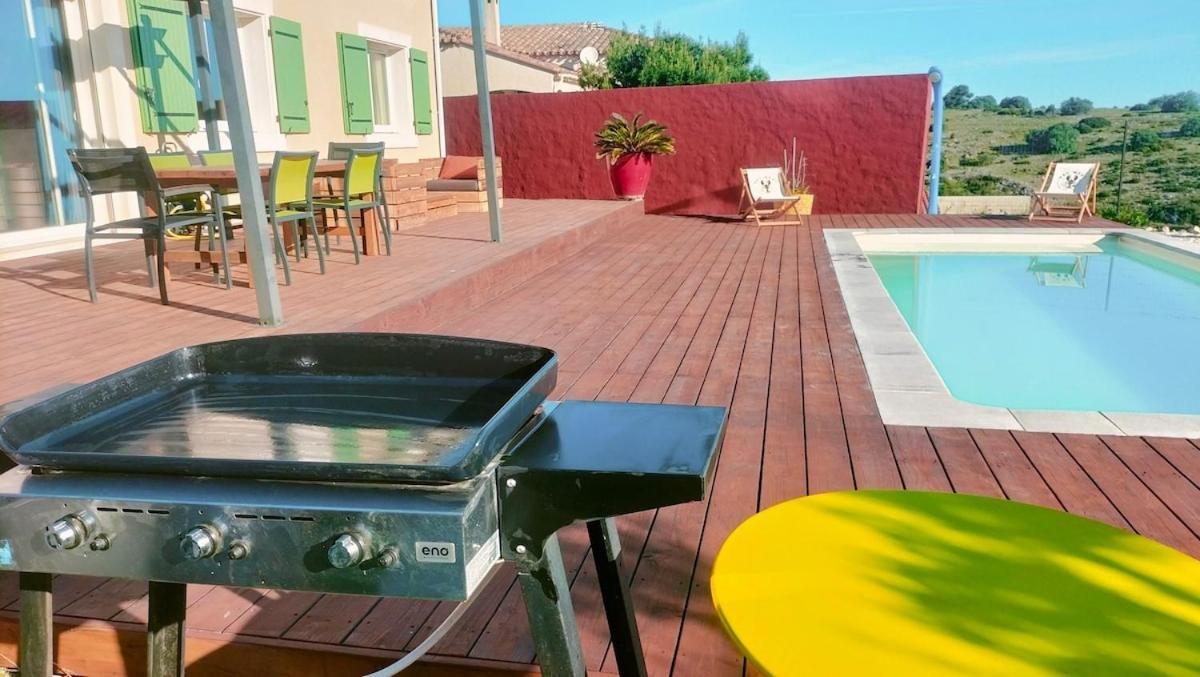 Maison Avec Vue Sur La Mer Et Avec Piscine A Fitou Exterior foto