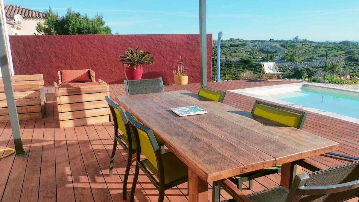 Maison Avec Vue Sur La Mer Et Avec Piscine A Fitou Exterior foto