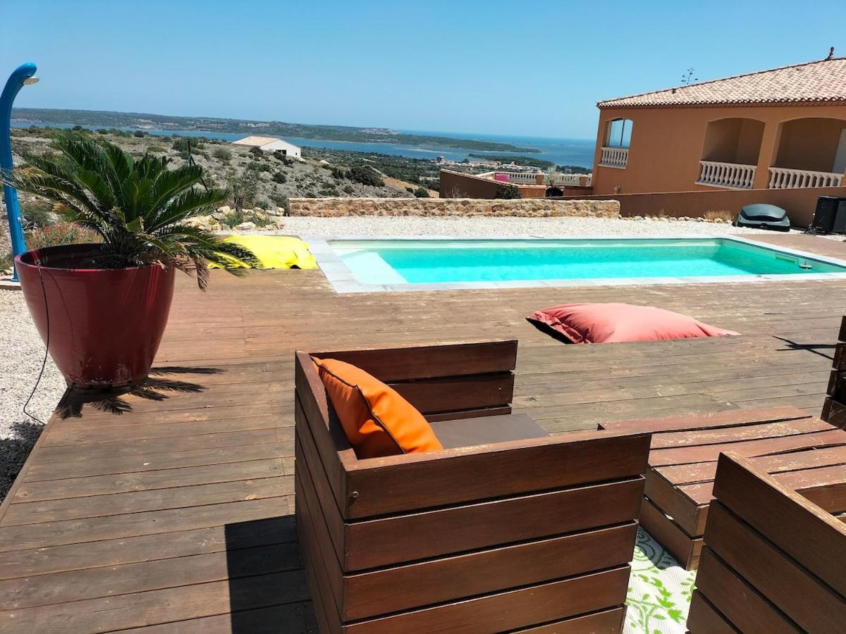 Maison Avec Vue Sur La Mer Et Avec Piscine A Fitou Exterior foto